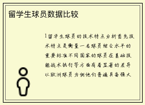 留学生球员数据比较